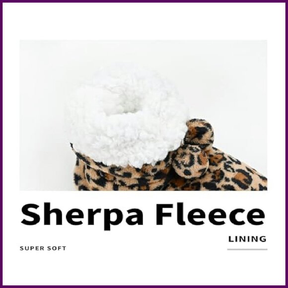 Cozy Bootie Slipper Socks with Non-Slip Grippers - Warm House Socks - Picture 7 of 8